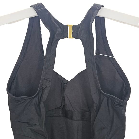 Andie Swim Womans size XXS The Catalina One Piece Swimsuit in Black Halter NEW - Picture 4 of 8